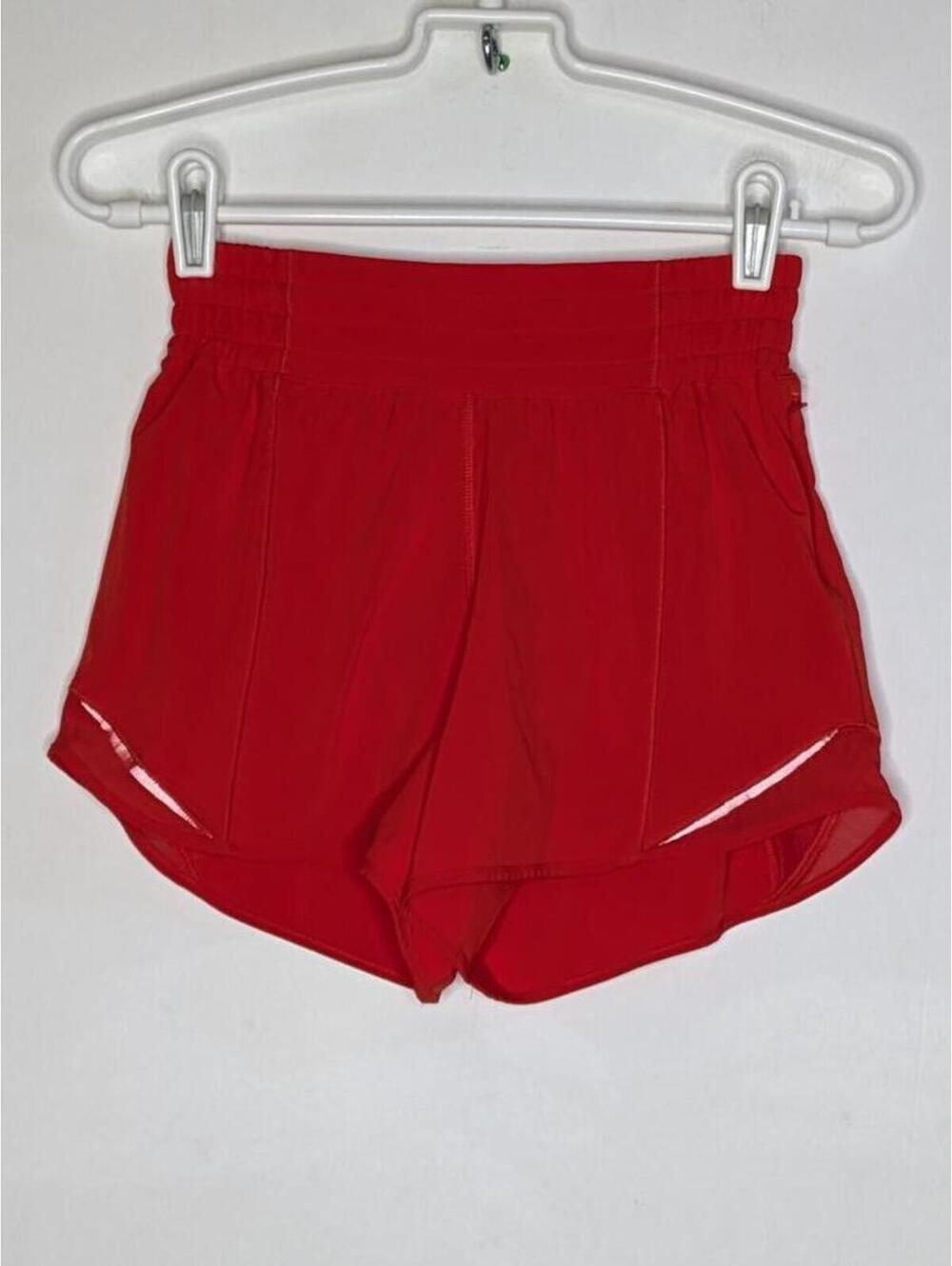 Lululemon Hotty Hot 4" High Rise Lined Athletic Exercise Workout Shorts 2